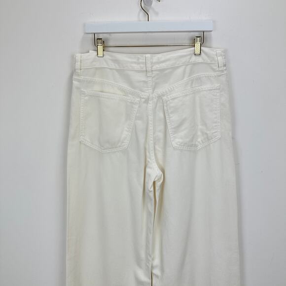 Madewell Low Slung Baggy Jean Airy Denim Vintage Canvas White Relaxed US 29 NWT - Picture 16 of 16
